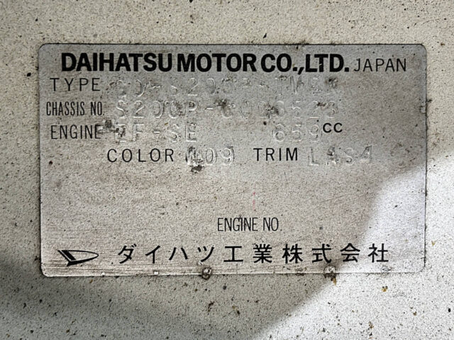 For sale 1999 Daihatsu hijet truck S200P-0006523 #Japanese #keitruck #minitruck #daihatsu #hijet #usa #uk